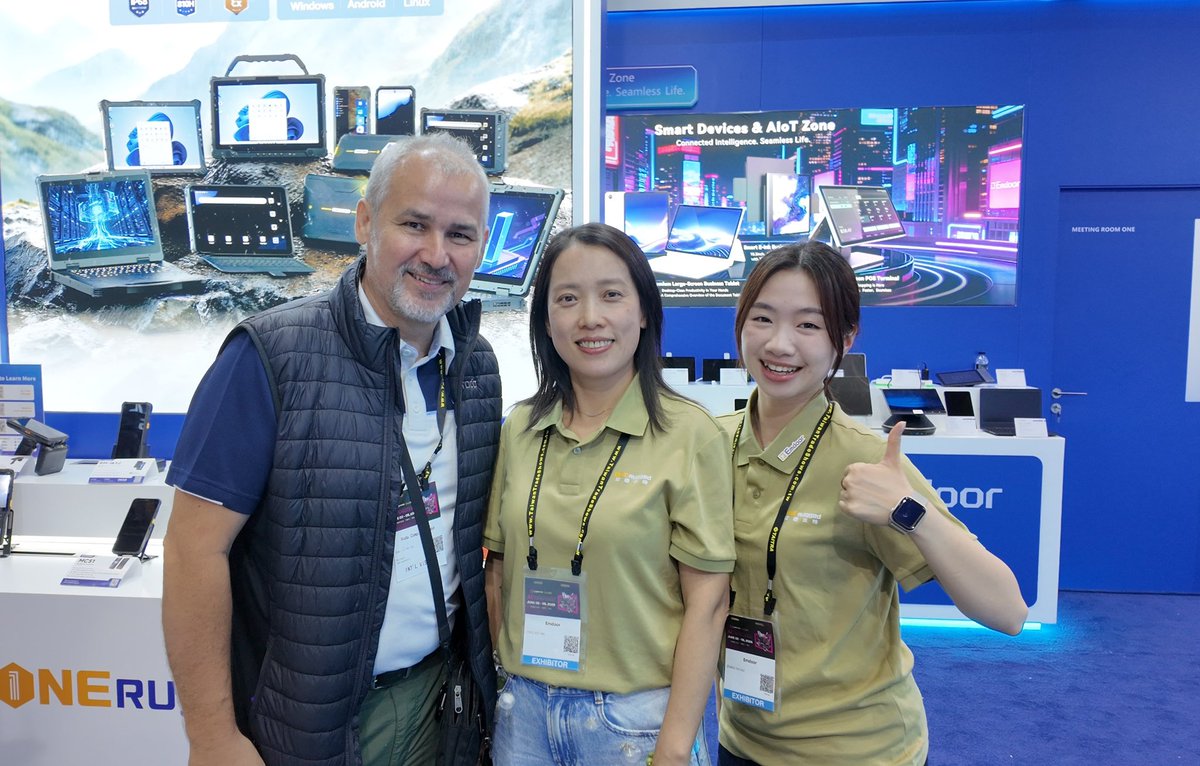 theonerugged's tweet photo. Day 3 at #COMPUTEX2026 and the energy at Booth M0419a is at an all-time high! 🚀 The turnout has been incredible—thanks to everyone who stopped by for a demo.
📍 TaiNEx 1, Booth M0419a
📅 Open until June 5th
#ONERugged #RuggedComputing #TaipeiTech #AI https://t.co/mj0n2qFrdk