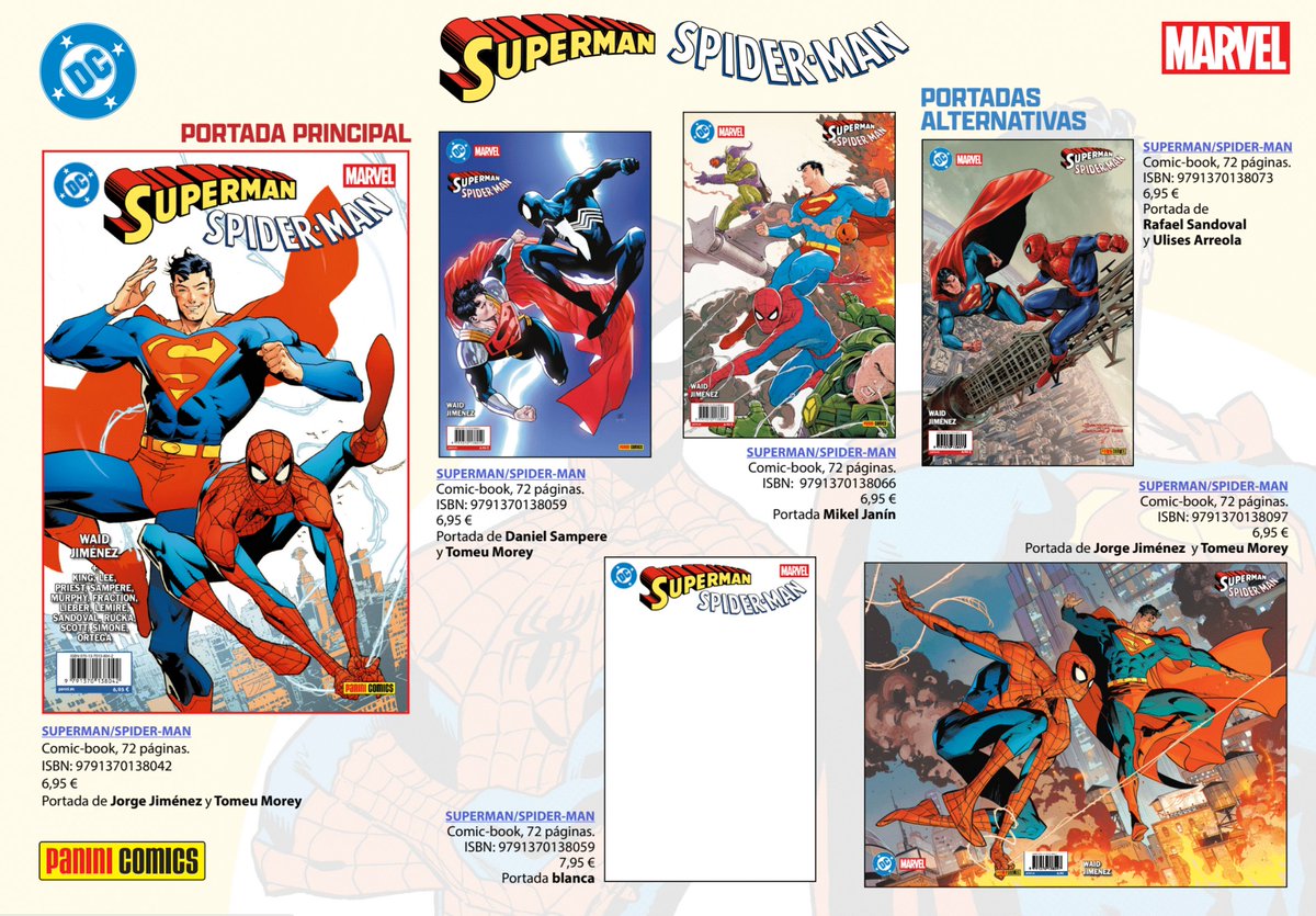 celspinol's tweet photo. 📢Nuevo dossier de prensa  diseñado para  @PaniniComicsEsp del crossover NUEVO entre Superman y Spiderman.
Lo hemos abordado como si fuera una secuela del anterior dossier y con diseño también en horizontal.
Podéis descargarlo completo AQUÍ: https://t.co/0oBzHQGAqn @dcuworld https://t.co/vsMXY94R5l