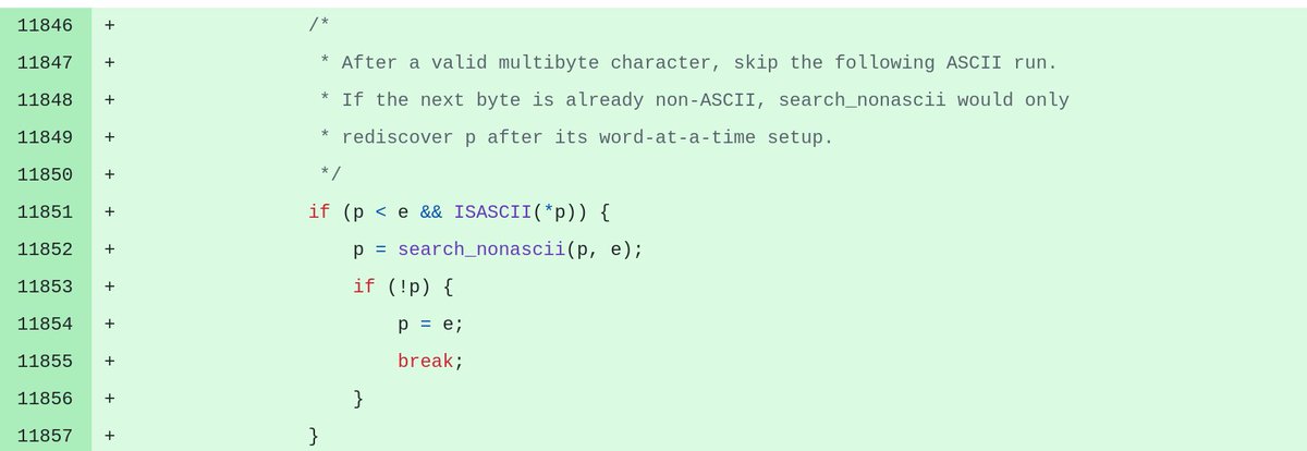 maciejmensfeld's tweet photo. What a nice PR by FletcherDares, making String#scrub up to 40x faster! 🏎️👏

https://t.co/8tKgwdZLuf

#performance #ruby #opensource https://t.co/TknqTer3zY