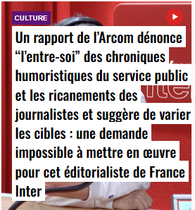 CBlaireau's tweet photo. 😡« l'entre-soi » des chroniques du service public c'est avec l'argent de NOS impôts ! https://t.co/Jek4NFs6tC