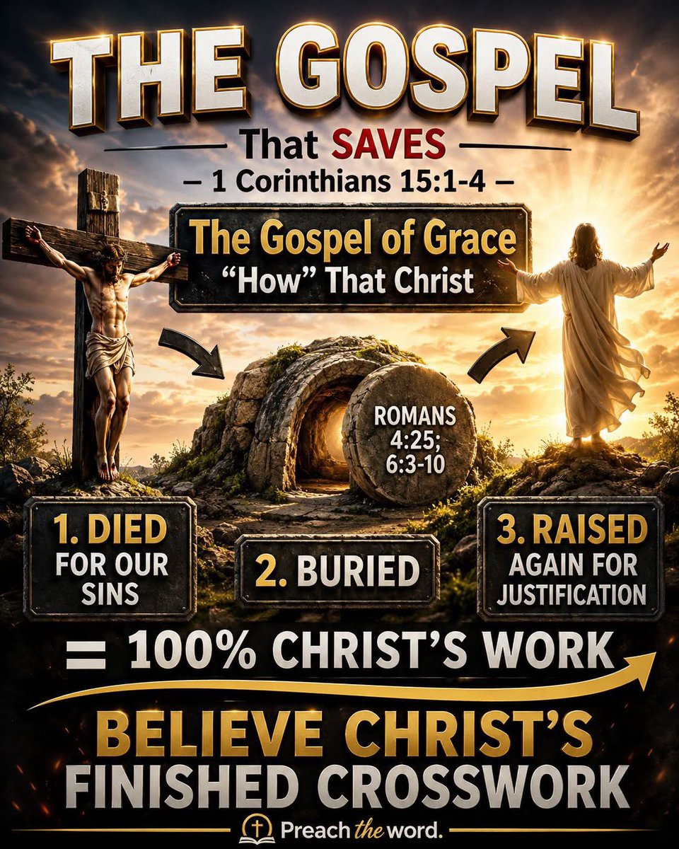 SayreBripsj's tweet photo. Romans 5:12 KJB 
“Wherefore, as by one man sin entered into the world, and death by sin; and so death passed upon all men, for that all have sinned:”

Therefore we need a Savior.
Trust Christ and believe in the finished work in the cross.
1st Corin 15:1-4 KJB 
Ephesians 2:8-9 KJB https://t.co/aS5vjD6SVV