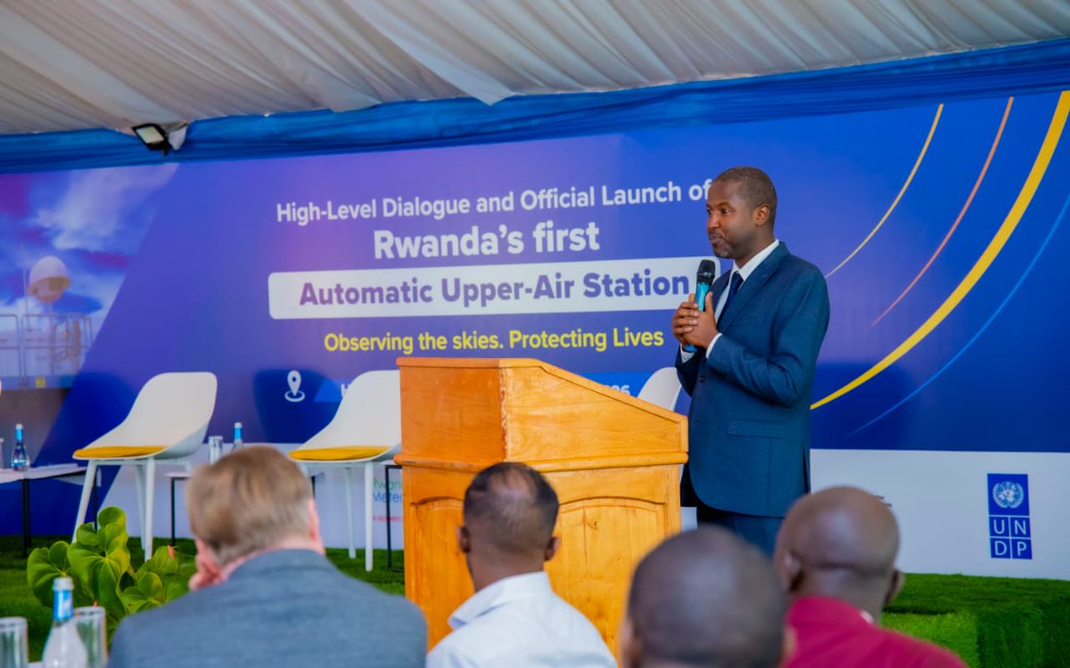 MeteoRwanda's tweet photo. Happening now: @MeteoRwanda  is officially launching Rwanda’s first #UpperAirObservation Station in @HuyeDistrict , @RwandaSouth .This milestone marks a significant advancement in strengthening the country’s weather forecasting,climate monitoring and early warning capabilities. https://t.co/wXanOXh0Mq