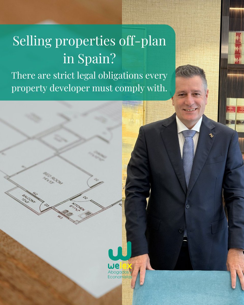 WelexLaw's tweet photo. 🇬🇧Developing and selling properties off-plan in Spain involves strict legal obligations for property developers. 

📩 Contact our multilingual legal team for professional guidance tailored to your real estate project in Spain.

#PropertyDevelopment #RealEstateSpain #SpanishLaw https://t.co/v9QyMAxKUc