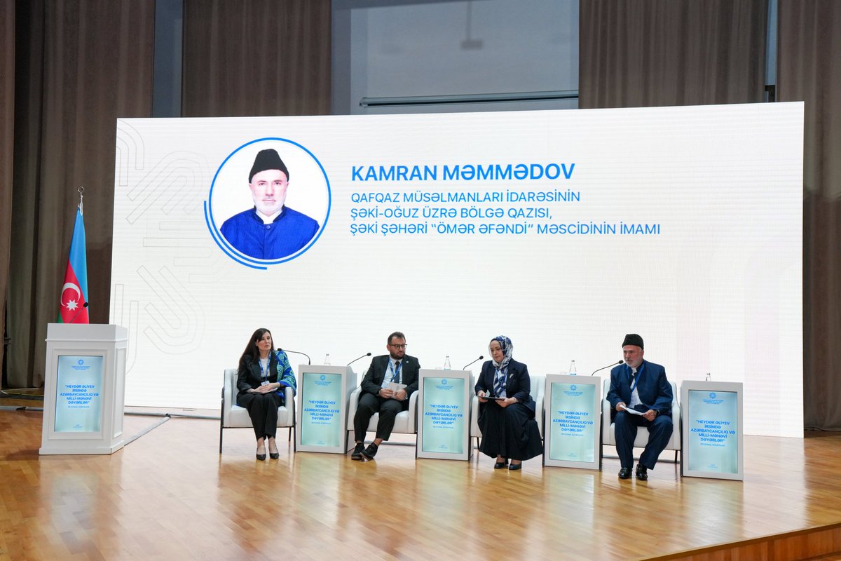mdtf_az's tweet photo. Regional konfransın “Azərbaycançılıq məfkurəsi: milli birliyin əsası kimi” mövzusuna həsr olunan birinci panel sessiyasına Dövlət Komitəsinin İnklüziv inkişaf şöbəsinin müdiri Elnarə Kərimova moderatorluq edib.

#diniqurumlarlaişüzrədövlətkomitəsi #dövlətvədin #dinsiyasəti https://t.co/ekIn6W0oNt