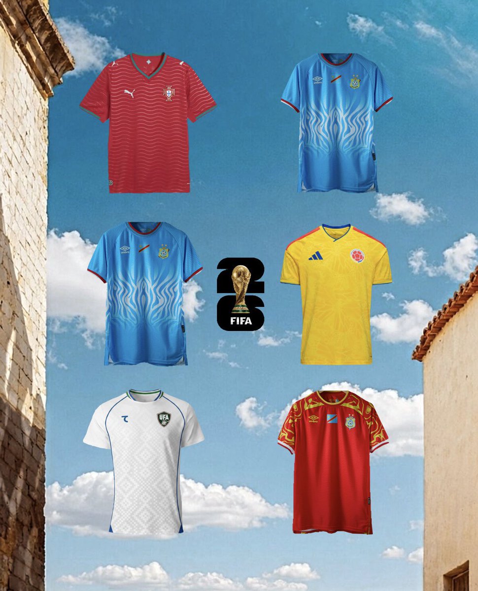 _Zfootball's tweet photo. 🚨OFFICIEL !  La FIFA a dévoilé les maillots officiels que nos Léopards 🐆🇨🇩 porteront lors de la phase de groupes de la Coupe du monde 2026 !!! 

📸  𝗭𝗳𝗼𝗼𝘁𝗯𝗮𝗹𝗹 https://t.co/0wkA8Vr1e6