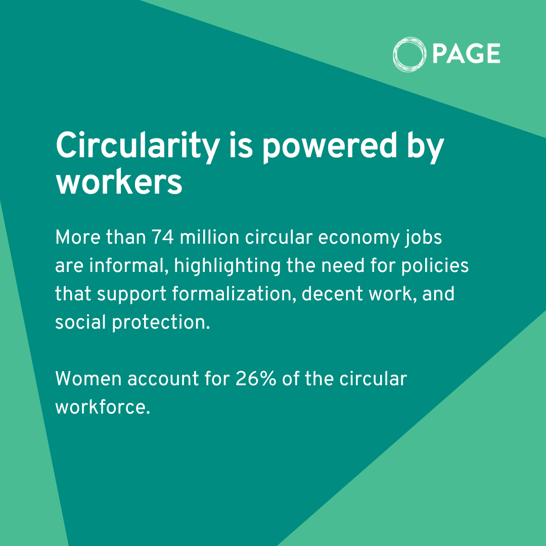 _un_page's tweet photo. 🌍 How many people work in the circular economy? A report developed by Circle Economy, ILO, and the World Bank Group, with support from #PAGE, provides the first global baseline of employment in the circular economy 🔁

Explore here: https://t.co/ap5EBDyZpf

#CircularEconomy https://t.co/vM1vN6hWlI