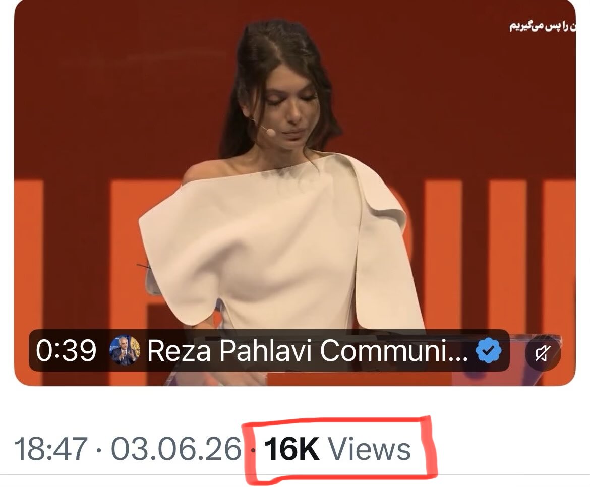 sobheazaadi's tweet photo. ویدئو سخنرانی شاهدخت نور پهلوی در پیج @PahlaviComms 16k بازدید. عکس دمر شهبازی 227k بازدید.

این درده دوستان، این یک آسیبه و باید فکری به حالش کرد. 

ای کاش بیگ اکانت‌ها به جای دامن زدن به حواشی و گذاشتن چهار پنج پست راجع به این شخص—چون view میگیره و پولش خوبه—برای فرهنگسازی و عبور از مسائل اینچنینی تلاش میکردن. ✍️✅

من اکانت بزرگی نیستم، ولی به سهم خودم تلاش میکنم تاثیرگذار باشم. لطفا به اشتراک بذارید.
