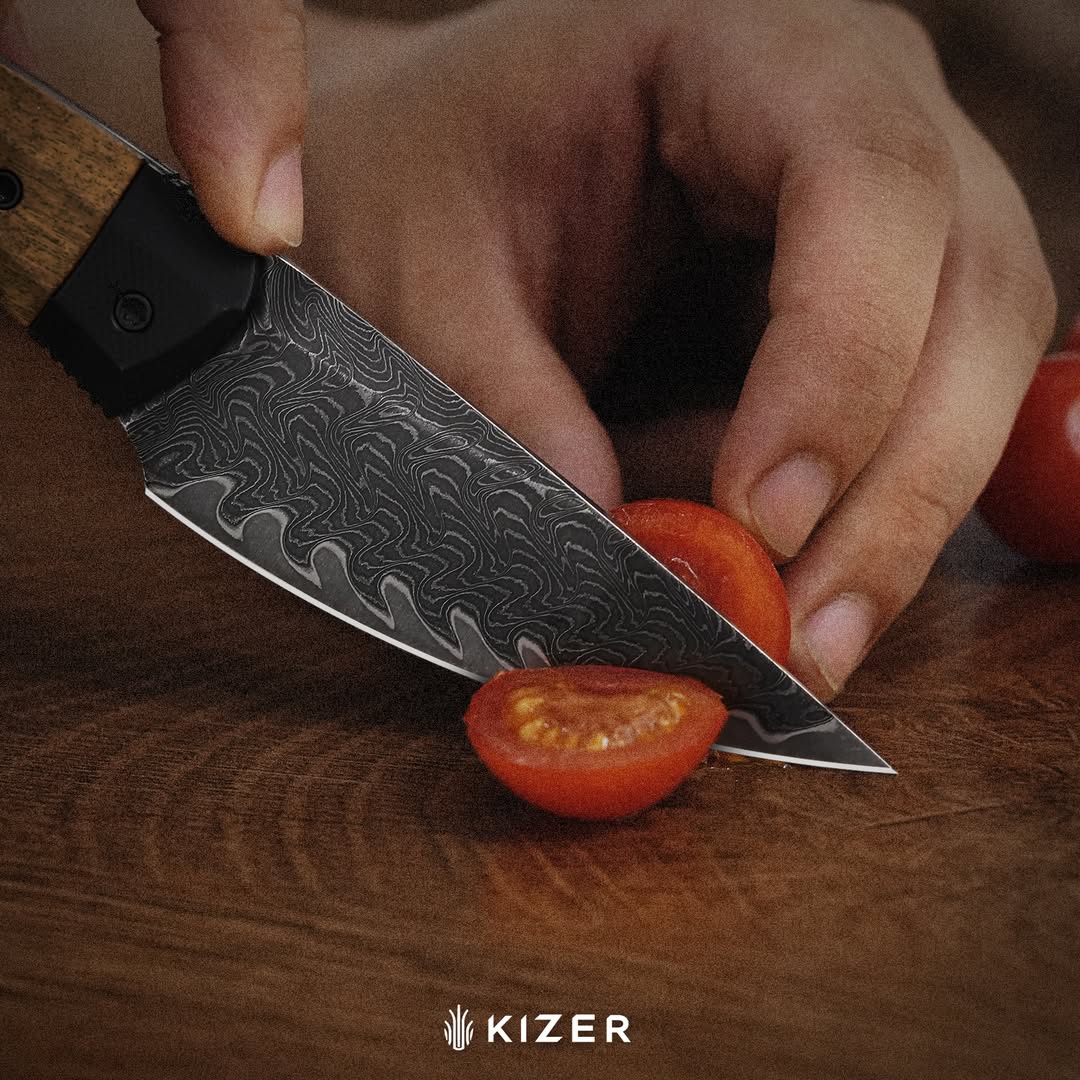 Kizer_edc's tweet photo. Momo Fix 3

The 3.2" Kiridashi Edge
Premium Steel Choice: Takefu VG-10 Damascus  
Elite S35VN, or ultra-tough AEB-L
Two-Tone Handles

#kizer https://t.co/slmSQdfqOz