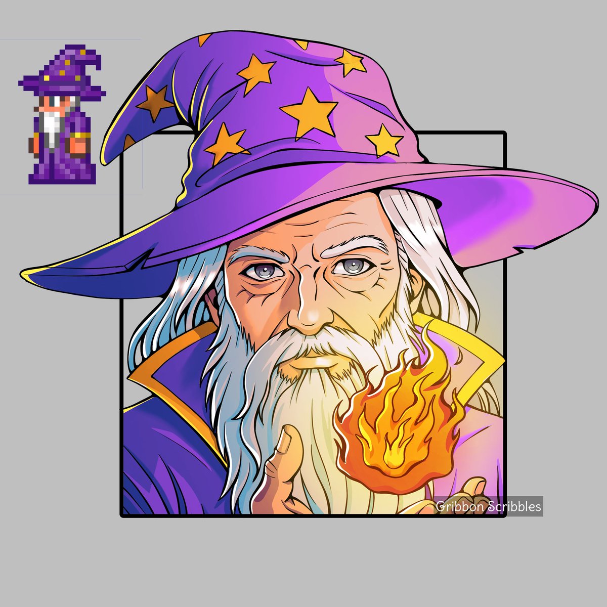 Im_Gribbon's tweet photo. Terraria custom portraits mod pt10: Wizard and Steampunker!

#terraria #wizard #steampunker https://t.co/ykaHoioPOU