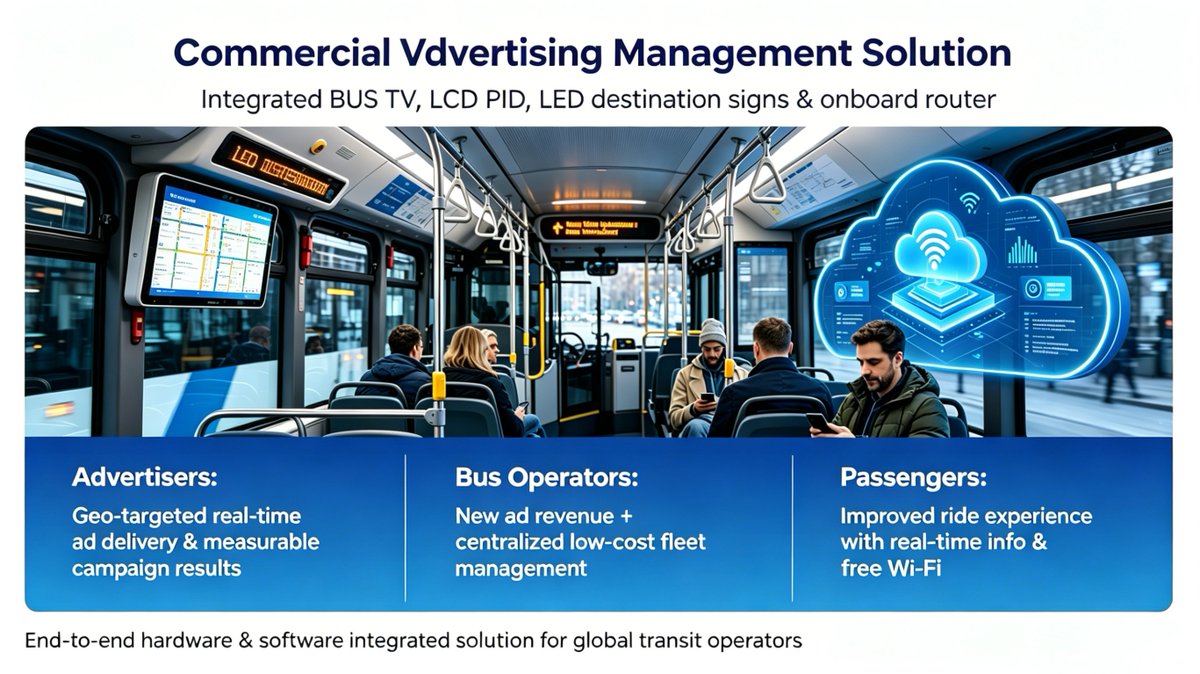 XMMagneticNorth's tweet photo. Turn bus fleets into profitable mobile ads with our Commercial Vehicle Advertising Management Solution.
Full end-to-end transit solution worldwide.
#MagneticNorth #BusAdvertising #SmartPublicTransport https://t.co/6saAxP9tN5