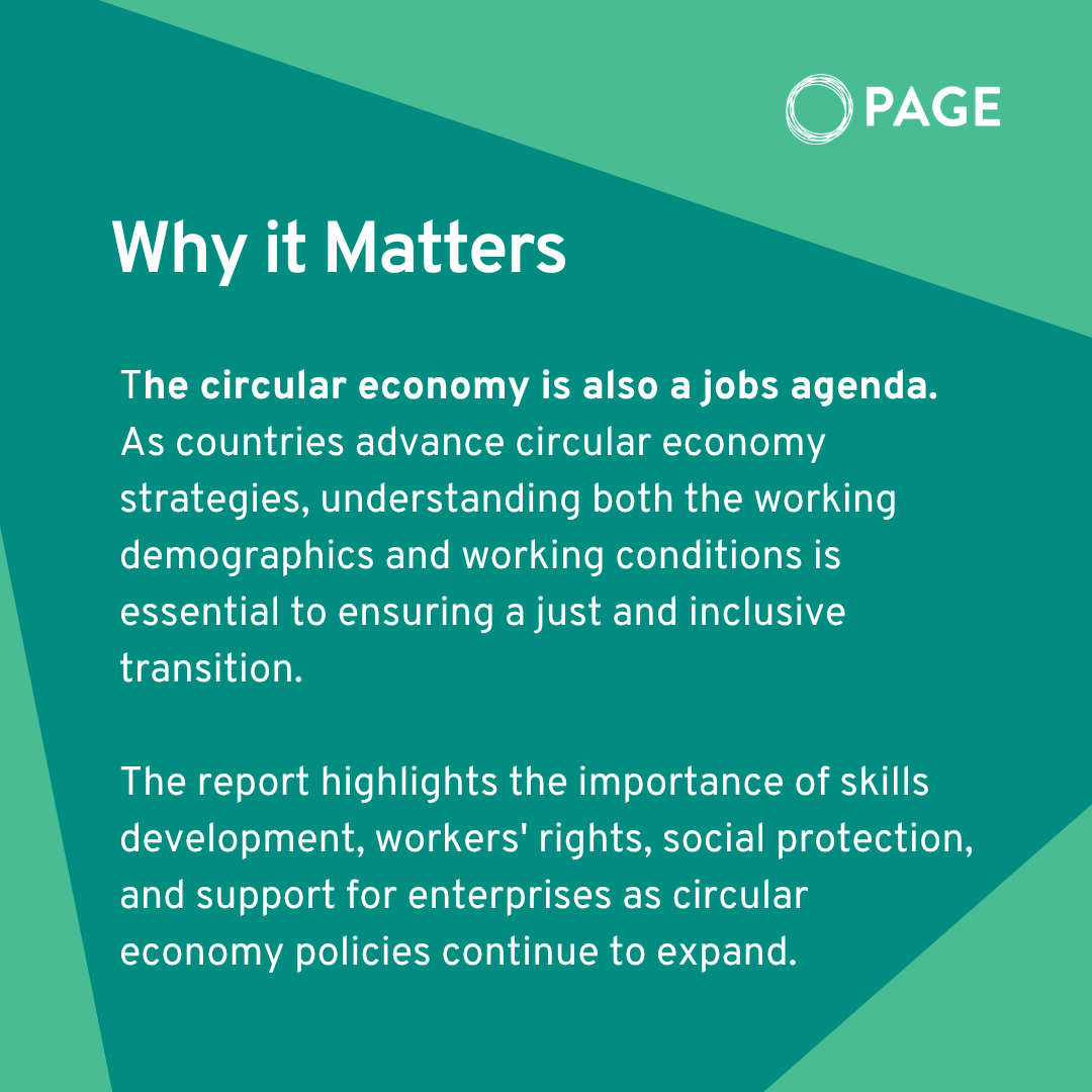 _un_page's tweet photo. 🌍 How many people work in the circular economy? A report developed by Circle Economy, ILO, and the World Bank Group, with support from #PAGE, provides the first global baseline of employment in the circular economy 🔁

Explore here: https://t.co/ap5EBDyZpf

#CircularEconomy https://t.co/vM1vN6hWlI