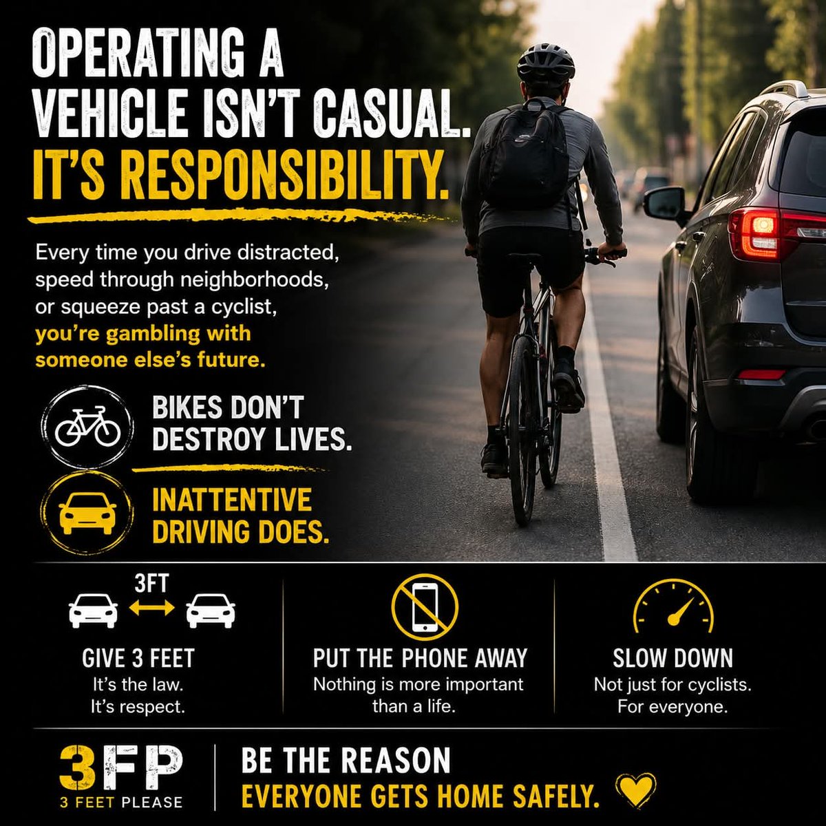 smallbreamboy's tweet photo. @hopskipjumpy @TheMrLoophole If all drivers, drove to the standard required to pass the basic test, there would be a lot less collisions and daily deaths.
As a cyclist you can do everything right, you just hope the driver behind is https://t.co/eLaZagDXCg