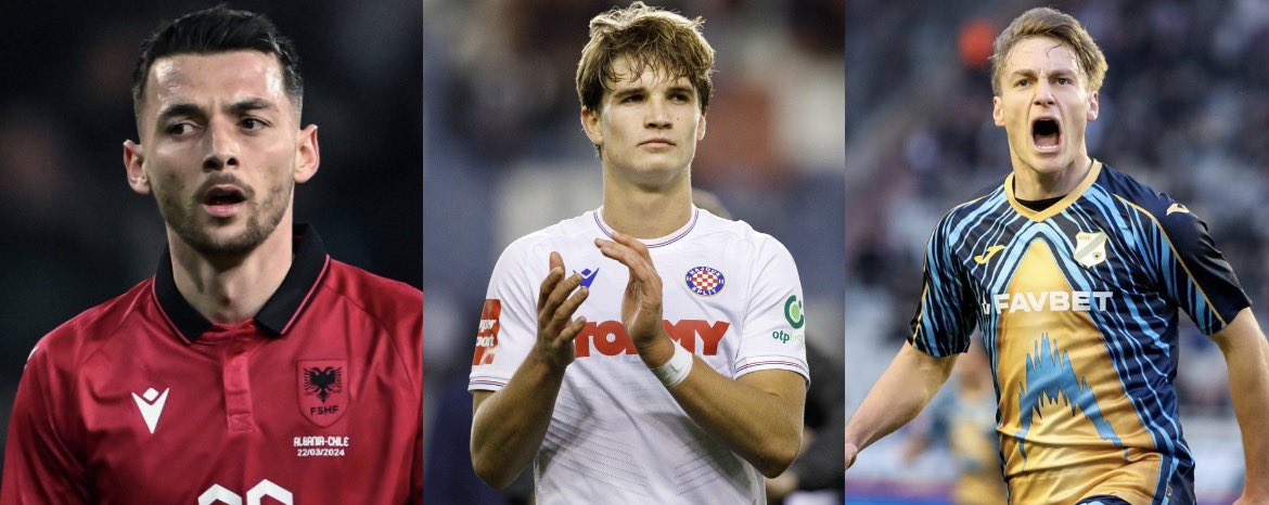 HullCityStats's tweet photo. Hull City are considering signing THREE players ✍🏻

Arber Hoxha • 🇦🇱 
Albania international, Left winger

Rokas Pukštas • 🇺🇸 
USA u21 international, Centre mid

Toni Fruk • 🇭🇷 
Croatia international, Attacking mid

(Jakirovic via Sportske Novosti) #hcafc https://t.co/tatWNxbcaV
