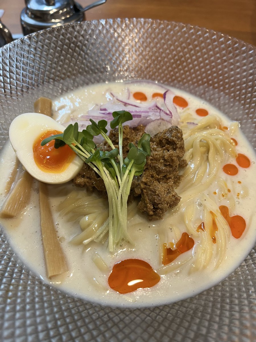 alphas2017's tweet photo. 浜北のおえかきで、ひやまるラーメンのタンタンいただきました😌
凄く美味しかった🍜 https://t.co/A3GDKvHiyS