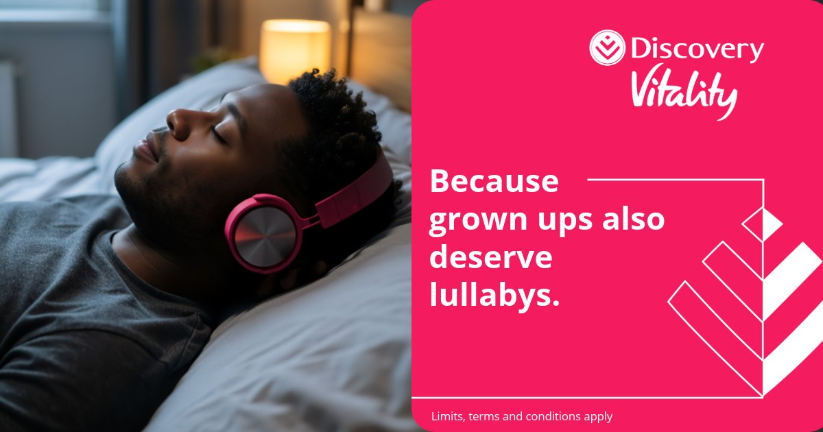 Vitality_SA's tweet photo. Need help winding down at bedtime? Try our curated playlist to relax your mind and body – and help improve your Vitality Sleep Score. https://t.co/uTFcNHpxzk