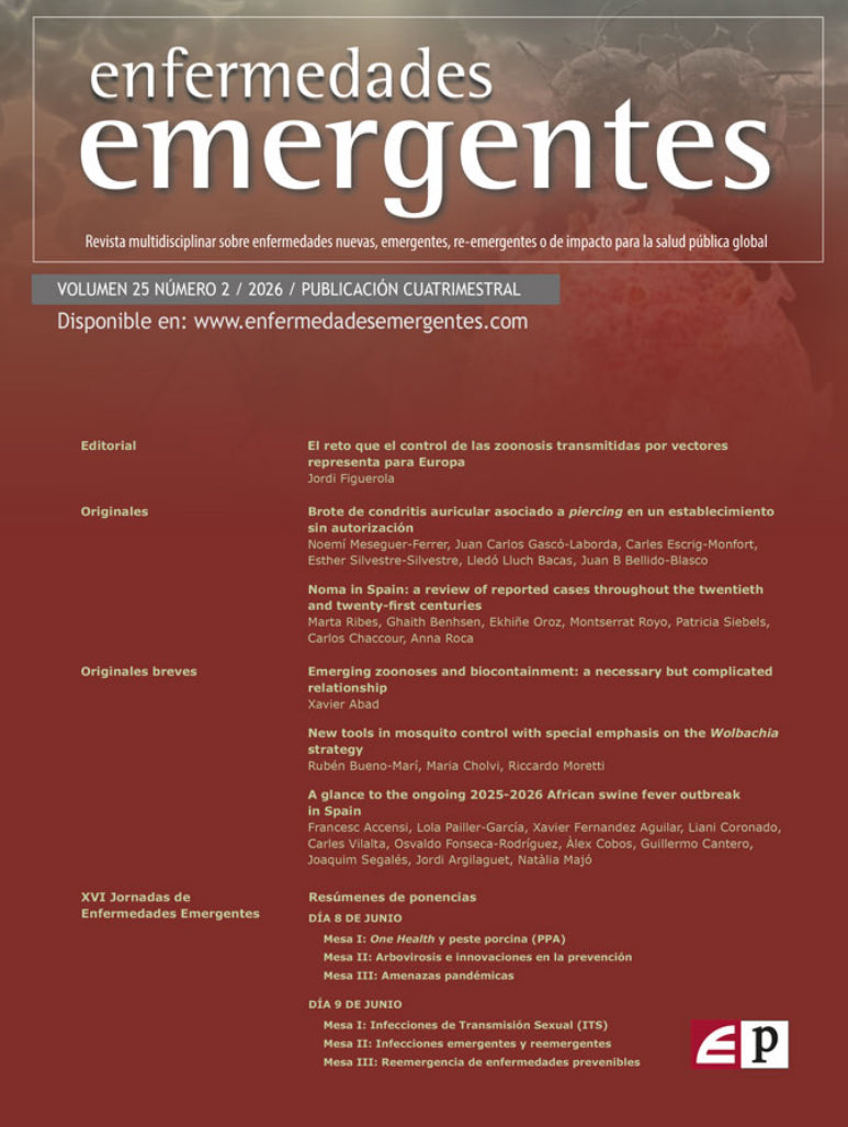 TB_UITB's tweet photo. XVI Jornadas de #EnfEmerg 

👉 Emerging zoonoses and biocontainment: a necessary but
complicated relationship @XavierAbadMdG 

👉 https://t.co/6oO5Fv8JQI

#Zoonoses &amp; #biocontainment 

#OneHealth https://t.co/Ra8tg4bUHc
