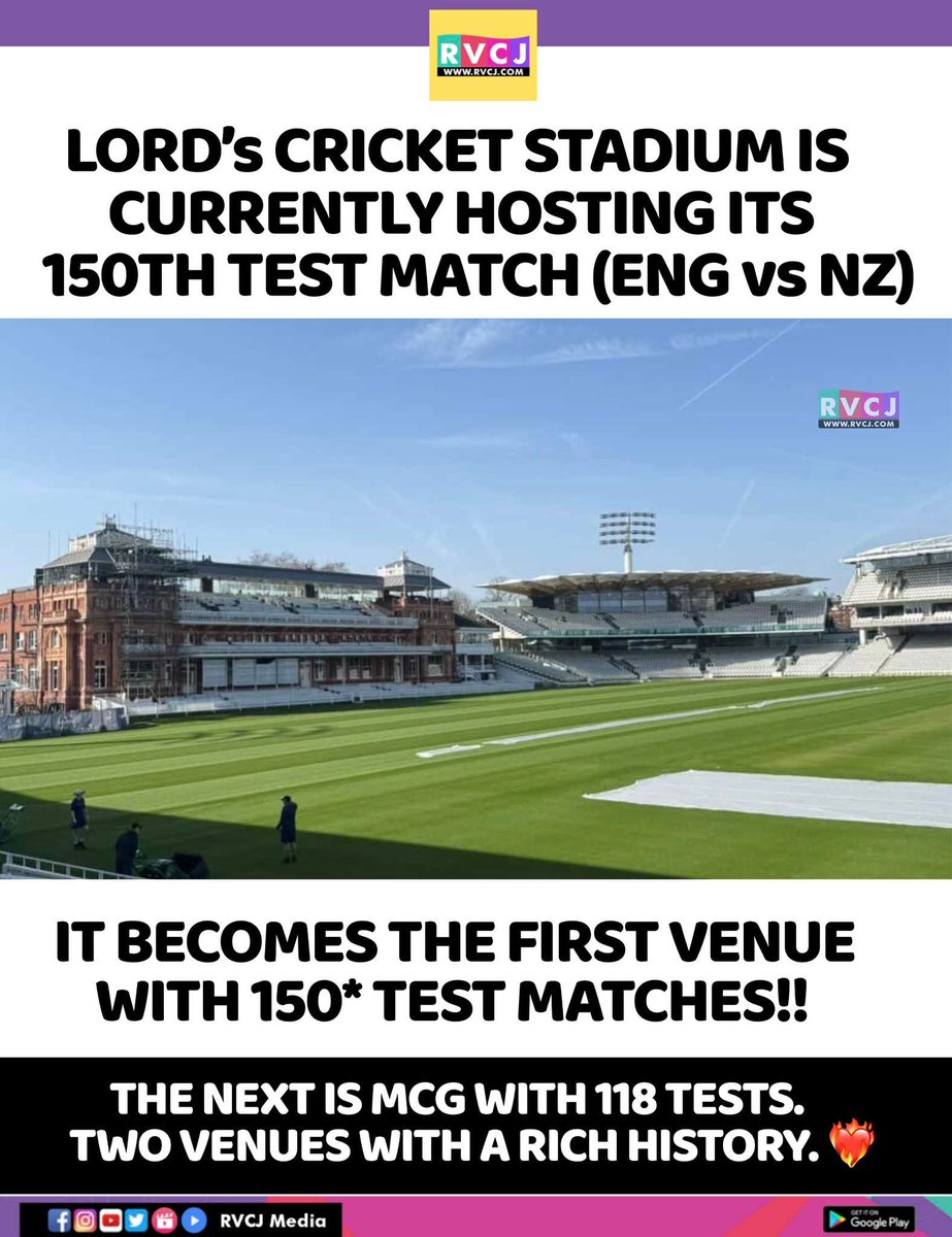 RVCJ_FB's tweet photo. The Mecca of Cricket, Lord's Cricket Stadium 🏟️ https://t.co/0epqYI6TG9