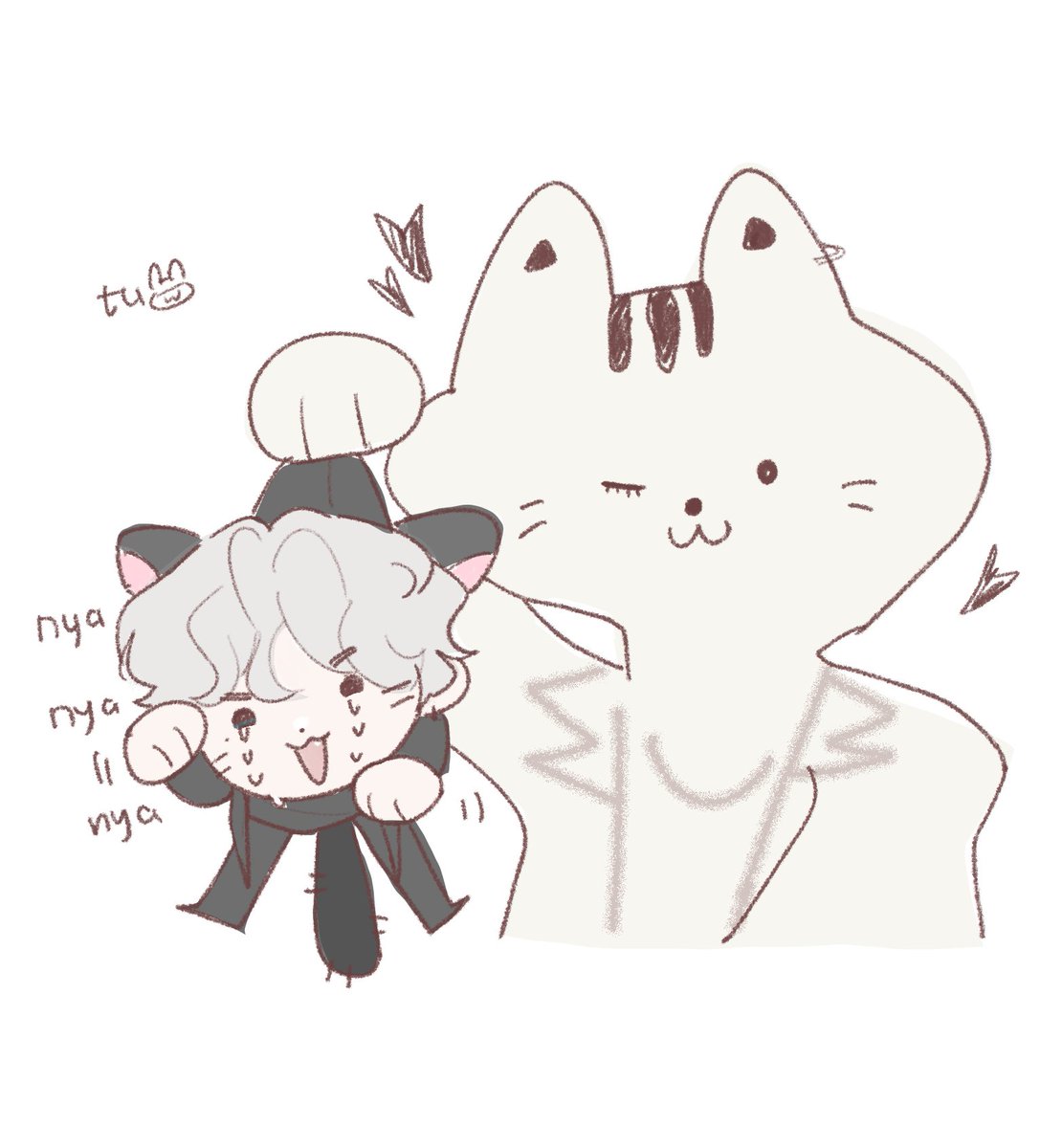 imtutututututu's tweet photo. 苹果堂（사과당）猫猫奶油面包的平行宇宙！！！十分残忍！！！
alternate universe！
#ricky #리키 https://t.co/vSM9Gjhicm
