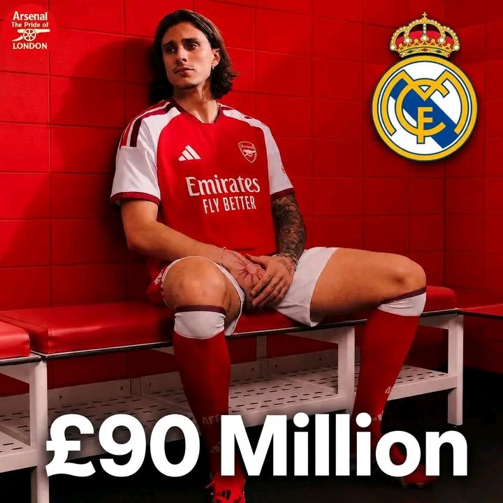 Respect050's tweet photo. @FabrizioRomano 🚨 Arsenal have no intention of letting Riccardo Calafiori leave anytime soon.

The club reportedly values the defender at more than £90 million, but he's considered a key part of Mikel Arteta’s long-term plans, making a sale highly unlikely. https://t.co/EkHAzgrQ4c
