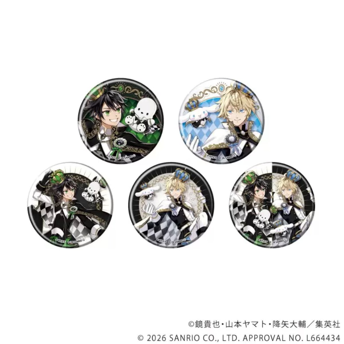 TeddyV02's tweet photo. เข็มกลัด Owari no Seraph x Sanrio Characters .⋆૮ ྀིᴗ͈ . ᴗ͈ ྀིა𖦹 ׂ

เหลือ1จุ่มคั้บผม 138.- 𓏲⋆.🧺𖦹 ₊˚⋆

📮45.- https://t.co/V3dOkO7gnm