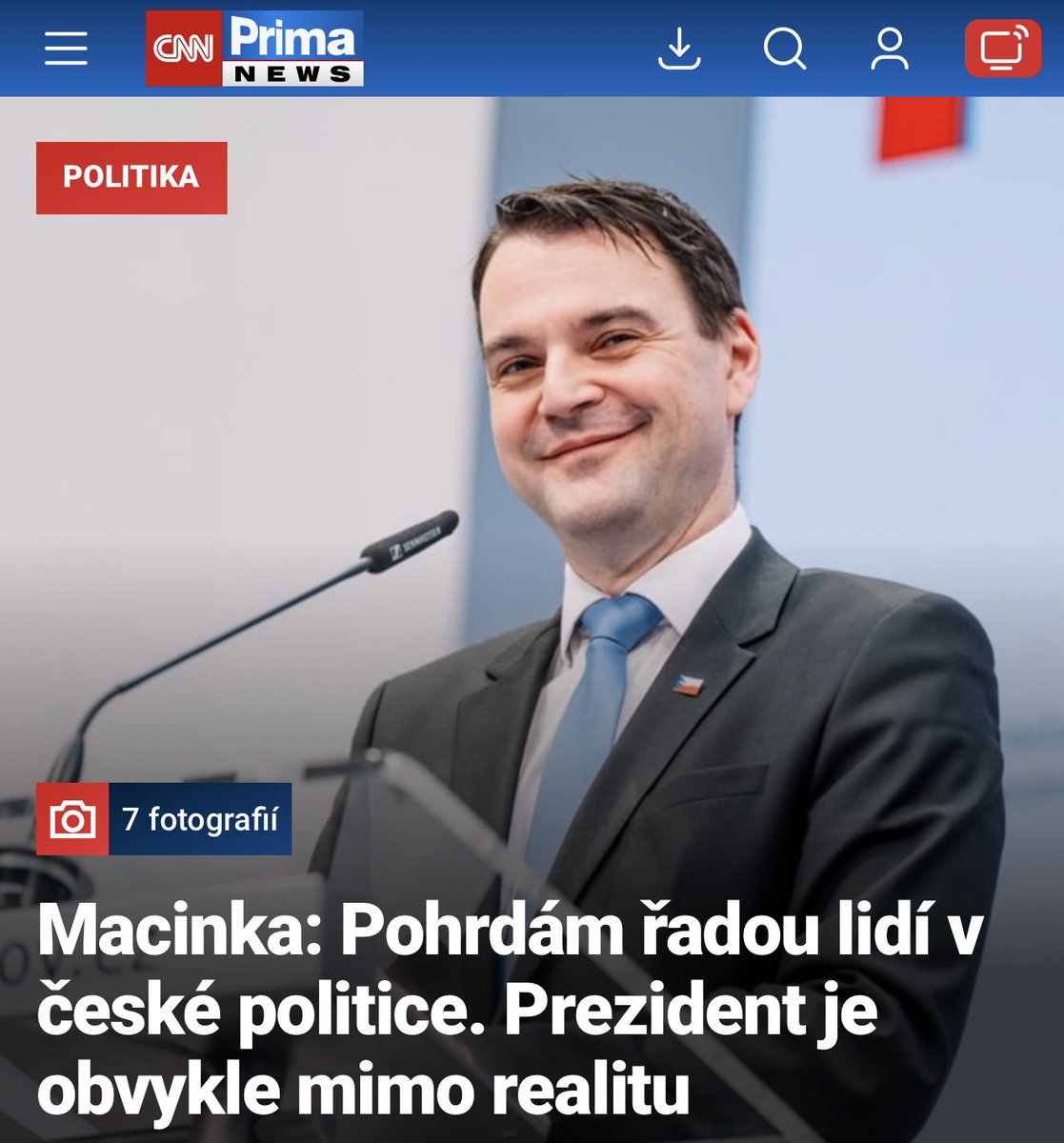P_Fiala's tweet photo. Kdo veřejně přiznává, že pohrdá „řadou lidí v české politice“, neukazuje sílu ani odvahu, ale vlastní aroganci a malost. 

Macinka znovu dokazuje, že místo respektu k demokratické debatě nabízí jen povýšenost, osobní útoky a přehnaně velké ego. Taková pýcha ale často předchází o to větší pád...