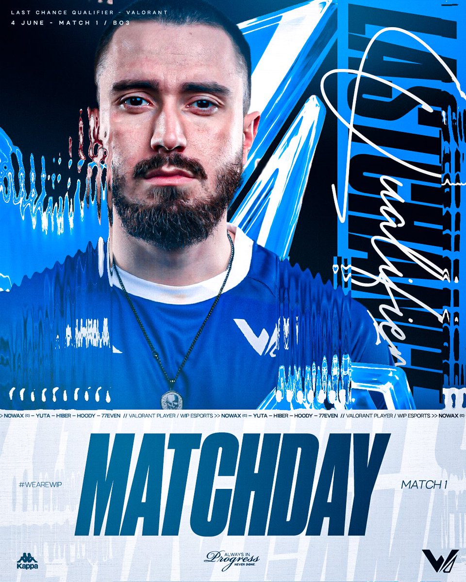 WIP_EsportsTeam's tweet photo. CHALLENGERS EMEA LCQ - DAY 1 🏆

Il faut impérativement commencer avec une victoire ! 🫡

🆚 : À déterminer
🕒  : 15h
📺 : https://t.co/uySp9CbACu

#WEAREWIP  🟦 https://t.co/A03FVTTjfD