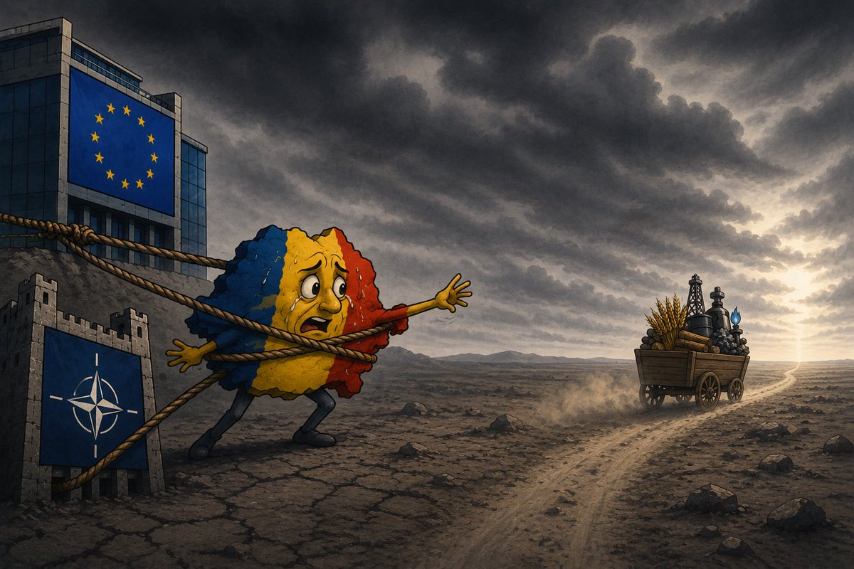 Trevizes's tweet photo. Romanilor le-ar fi mai bine dacă ar ieși din UE și NATO, dacă s-ar opri jaful asupra resurselor României și ne-am baza doar pe forțele noastre https://t.co/ulMWplr74L
