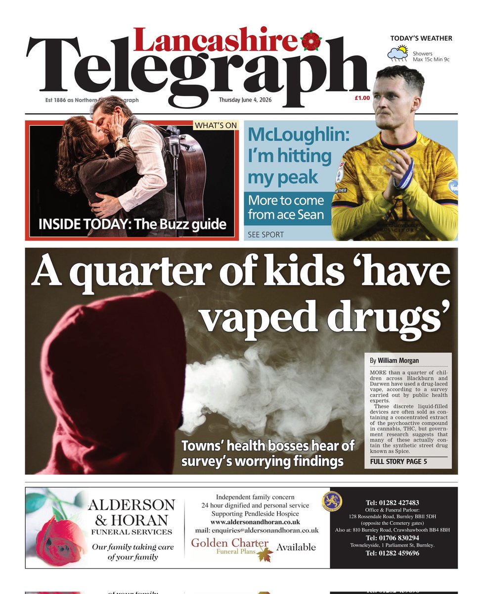 Will__Morgan's tweet photo. I spoke to public health experts about the worrying trend of teens using THC and Spice vapes, they said the numbers were 'very high' but weren't surprised.

You can read the full story in today's @lancstelegraph, or here:
https://t.co/1TUuWFF8AG https://t.co/wSkN6I1hIL