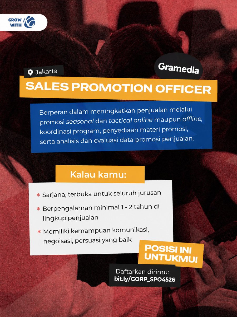 txtkarir's tweet photo. Kompas Group is hiring. https://t.co/QSOUWMMkyu