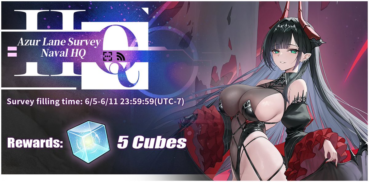 AzurLane_EN's tweet photo. Dear Commander,

HQ has prepared a survey in game about the event - Alliance Before the Hagiobull. Commanders will be rewarded with 5 Wisdom Cubes for completing the survey. Rewards will soon be sent to your in-game account after completing the survey.

#AzurLane #Yostar https://t.co/sdgPptbM9s