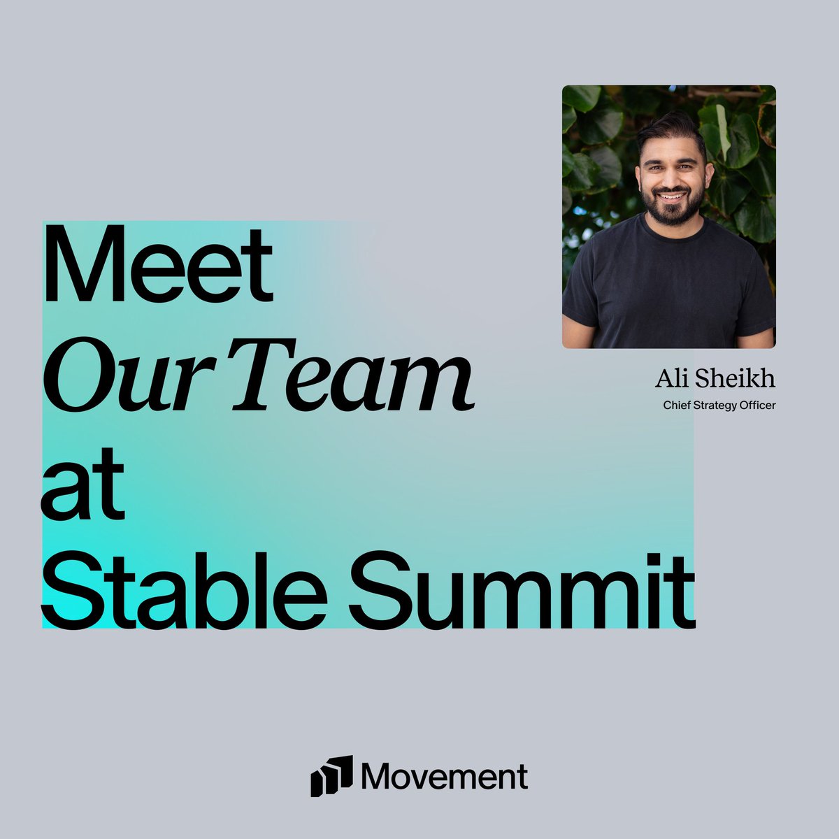 movement_xyz's tweet photo. Good morning, New York City! 

If you're at Stable Summit (@stable_summit), come say hi to our CSO Ali (@analyticalali) today! https://t.co/5Q5Twy73HU