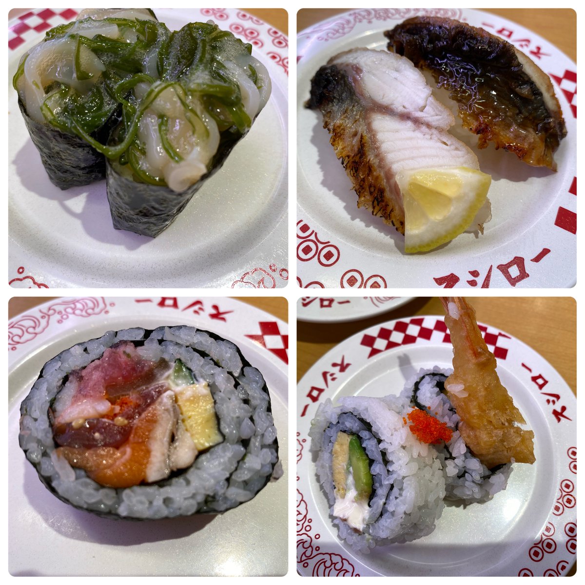 Very_JAPAN's tweet photo. スシローの日2026🍣
特ネタ倍とろ、いくら包み、うなぎ食べ比べ、青森産生サーモン食べ比べ(写真忘れ)など
崩れてるの多かったけど…美味しかった
料理研究家リュウジさんと声優安元さんコラボは品切れあり、おたマヨロールエビ天がキンキンに冷たいので温かいともっと美味しそう
#寿司 @event_checker https://t.co/hv4uy60Szj