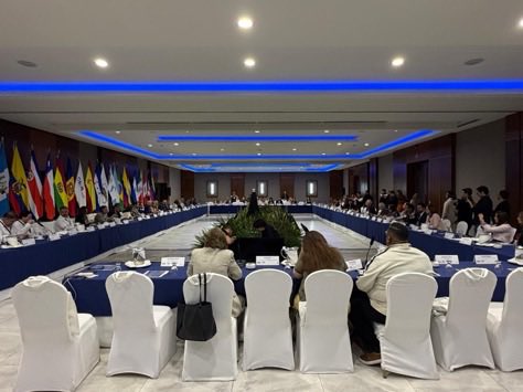 Fran_Gonzalez_P's tweet photo. Nuestra presencia como @ZFCadiz en el III Foro Iberoamericano de Turismo #FIT, en #Honduras, ha permitido que presentáramos a instituciones y empresas en una jornada cerrada. 

En ella, desgrané el modelo de aceleración e innovación de @IncubazulCadiz y #BlueCore. https://t.co/W6xqm3B9S7