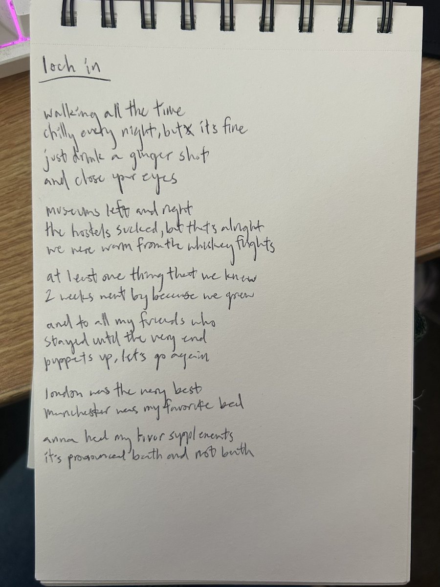 mekladon's tweet photo. loch in — a song about my 2 week study abroad experience in the UK

i recorded this a little after the trip ended, but i decided to finally share it w/ everyone :P here u go https://t.co/RT0PgrTvNx