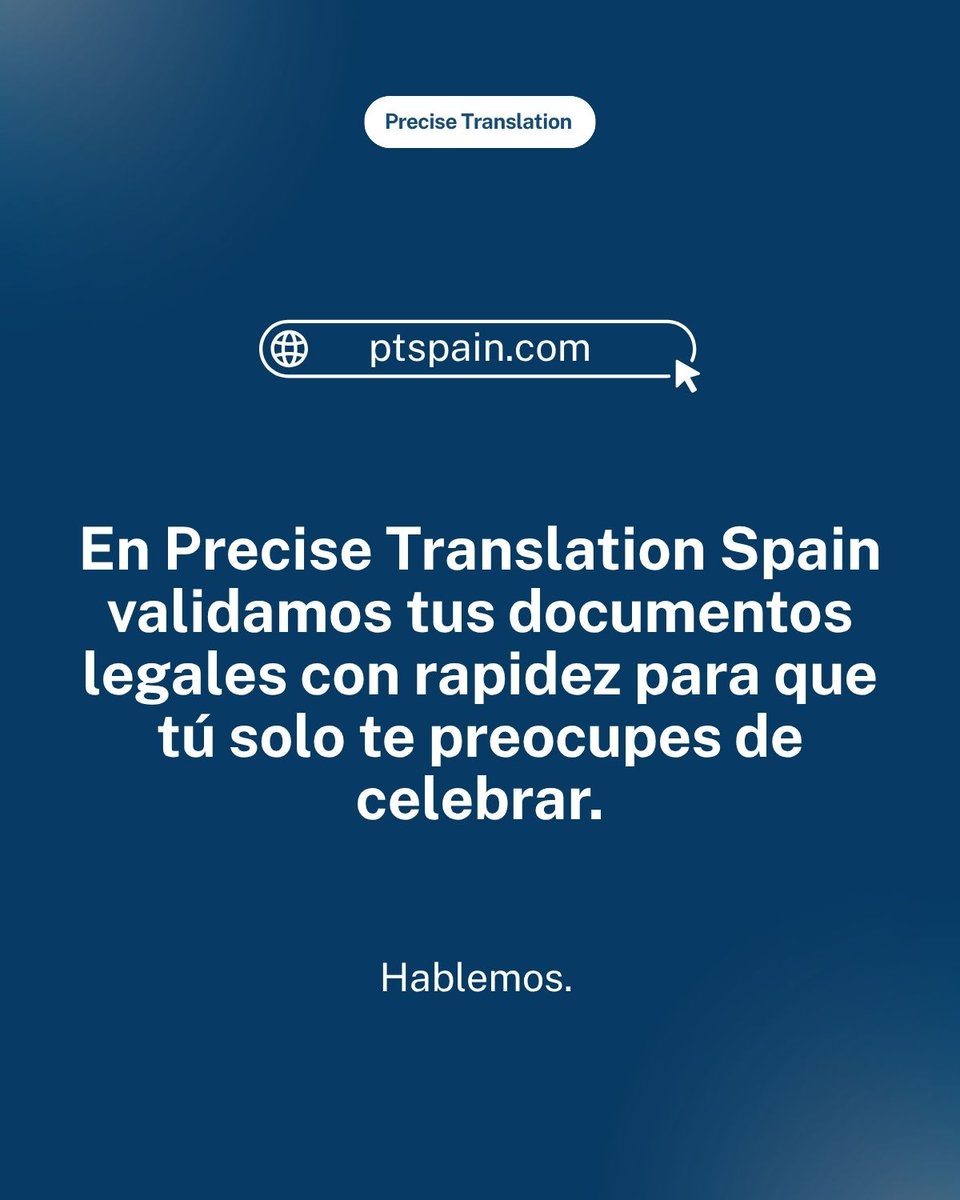 precise_malaga's tweet photo. ¿Boda internacional a la vista? Necesitas la traducción jurada de tus certificados de nacimiento y soltería para el registro civil.En Precise nos encargamos🥂
-
International wedding? You need sworn translation of your birth and single status certificates. We handle it at Precise https://t.co/mADiApc6jX