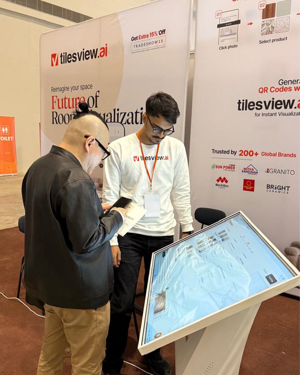 TilesVisualizer's tweet photo. Keramika 2026 has been an excellent opportunity to demonstrate how https://t.co/Vs9zN3BCc9 helps businesses simplify product visualization and enhance customer decision-making.

📍 Hall 5 | Stall KM-64
📍 NICE, Banten, Indonesia
📅 4–7 June 2026

#Keramika2026 #TilesviewAI #ai https://t.co/1zrIiUqTVF