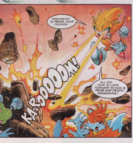 lAZUliLudicrous's tweet photo. Fleetway Super Sonic is literally characterized to be polite and proper, why would he be a bigot
This is slander  on my goat🥀 https://t.co/V2cqs1Vouq