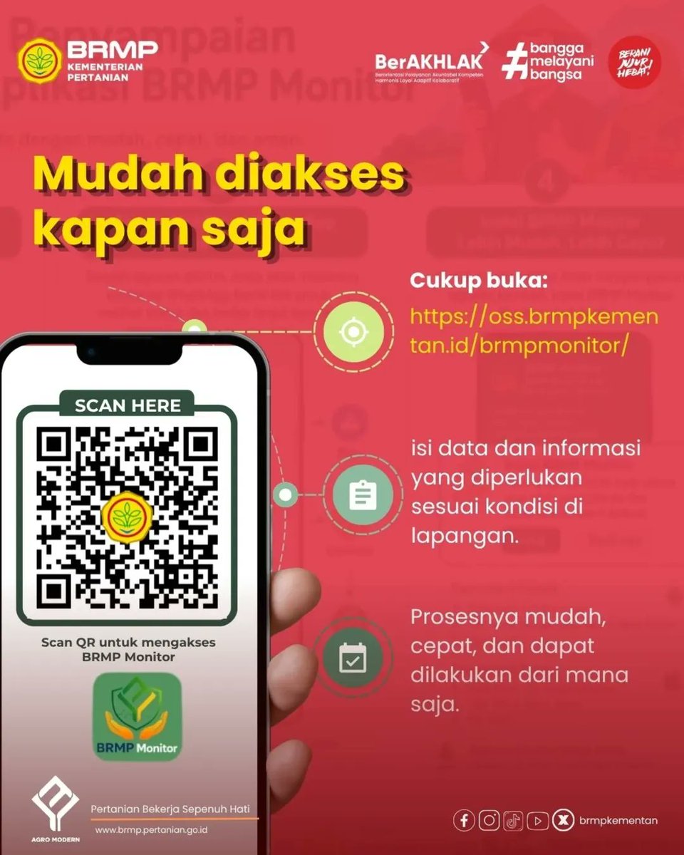 brmpkepri's tweet photo. Serangan hama? Irigasi bermasalah? Atau memiliki pertanyaan seputar budidaya dan teknologi pertanian? Kini berbagai permasalahan maupun pertanyaan di bidang pertanian dapat disampaikan dengan lebih mudah melalui BRMP Monitor. https://t.co/16L9GuaaII