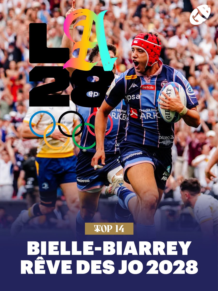 GauthierBaudin's tweet photo. Selon RMC Sport, Louis Bielle-Biarrey souhaiterait s'investir afin de disputer les Jeux Olympiques de Los Angeles en 2028. L'ailier de 22 ans discute actuellement avec l'Union Bordeaux-Bègles pour prolonger son contrat, et le sujet des Jeux Olympiques est entré en ligne de compte dans les négociations.

L'exemple d'Antoine Dupont est étudié pour préparer un environnement et un calendrier bénéfiques au joueur, d'autant que la Coupe du monde 2027 aura lieu à l'automne de la même saison. Une équation compliquée, mais pas impossible à résoudre avec l'aide de la FFR et de la LNR.

(📸 UBB)