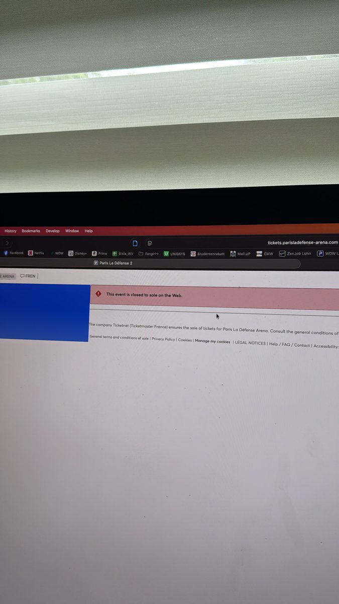marga12's tweet photo. @TicketmasterFR Was about to put my bank info and this ist what I get after 2 1/2 h after having “only 6000” in front of me since 10am?! https://t.co/6WiDPLgQcG