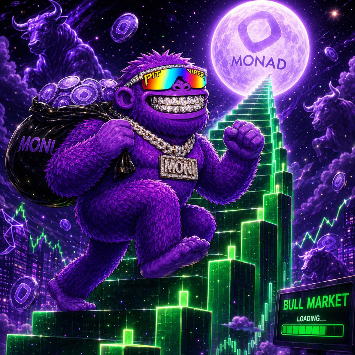 _Litsammy's tweet photo. Bet Algorithm already feeding you $MONI on Monad 🔥🟣
Purple Monimals been cooking on a fast chain, still tiny cap, army locked in with crazy conviction.

Real talk, how bullish are you on this one? Because I’m seeing it go stupid bullish soon 👀🟣
Ca: 0x0cc9b2e2acd7bacff79eb7db48f5662b622e7777