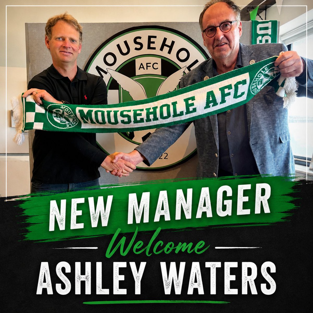 MouseholeAFC's tweet photo. 💚 WELCOME, ASHLEY WATERS 💚

Mousehole AFC is delighted to announce the appointment of Ashley Waters as First Team Manager.

Ashley joins the club with extensive experience in Cornish football, including senior management, player development and youth coaching. Most recently, he helped guide Pendeen Rovers to the St Piran League title and now takes charge as Mousehole begins an exciting new chapter.

Chair Deryk Heywood said: "Ashley is a passionate coach who will bring fresh ideas, energy and unwavering commitment to this amazing football club."
Ashley added: "This is a chance to build something special and I am keen to get started. With the backing of our supporters and everyone connected with the club, I believe Mousehole AFC has a bright future ahead."

Please join us in giving Ashley a warm Mousehole welcome. 💚

Read the full story at:
🌐 https://t.co/8brbcstnOR

#MAFC #MouseholeAFC #WelcomeAshley #CornishFootball #NonLeagueFootball #FootballFamily #OneAndAll