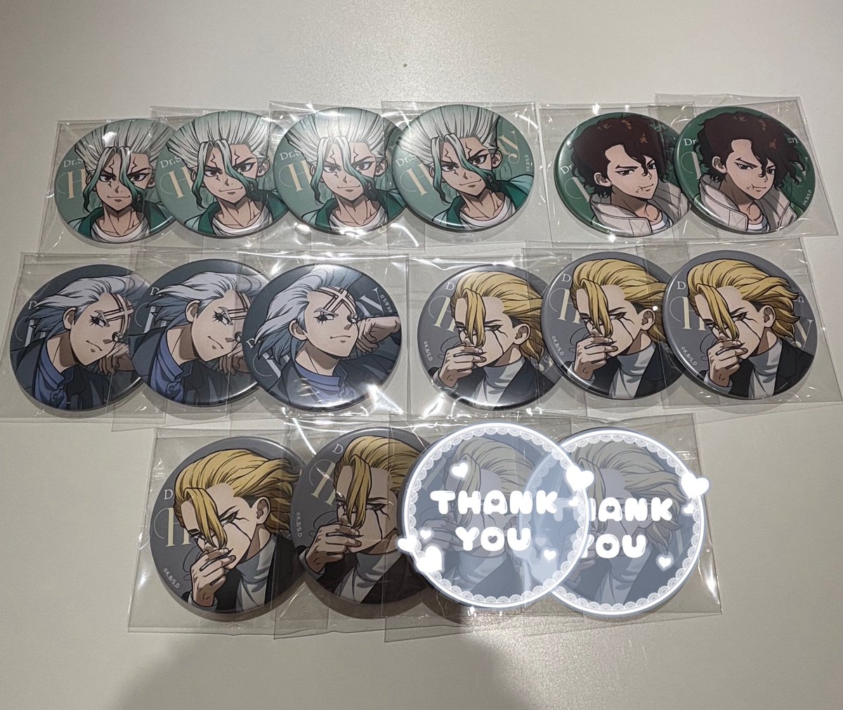 hkskhhh's tweet photo. 《交換、譲渡》
ドクスト、ミクガ、ミックスガーデン、缶バッジ、Dr.STONE

譲） 千空×4、♡SAI×2、☆スタンリー×7、ゼノ×3

求） 同種 龍水

☆は♡含む交換優先

現在池袋います、手渡し交換可能です

検索からでもお気軽にお声掛けください🙇🏻‍♀️ https://t.co/H5a4u28MGL