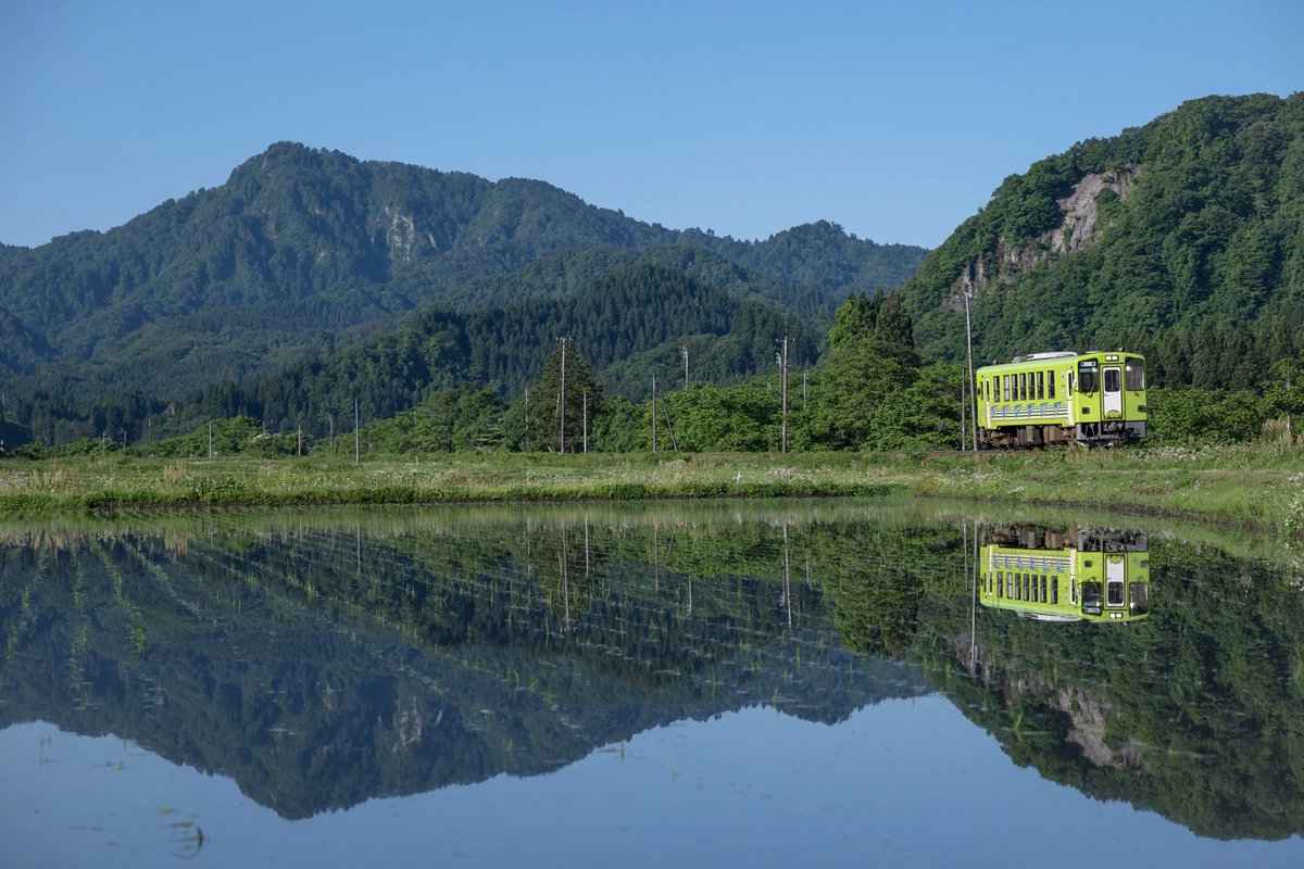 8264mt's tweet photo. 秋田内陸縦貫鉄道
マタギの里をゆく単行気動車 https://t.co/cWfE7QBWIz