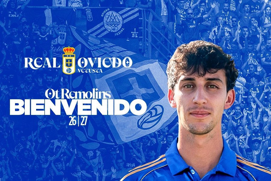 _RadioRO_'s tweet photo. OFICIAL.
Ot Remolins, nuevo jugador del Real Oviedo Vetusta.

💙 El centrocampista andorrano, que llega procedente del Yeclano Deportivo, firma para las tres próximas temporadas. https://t.co/B1pgoSwRRS