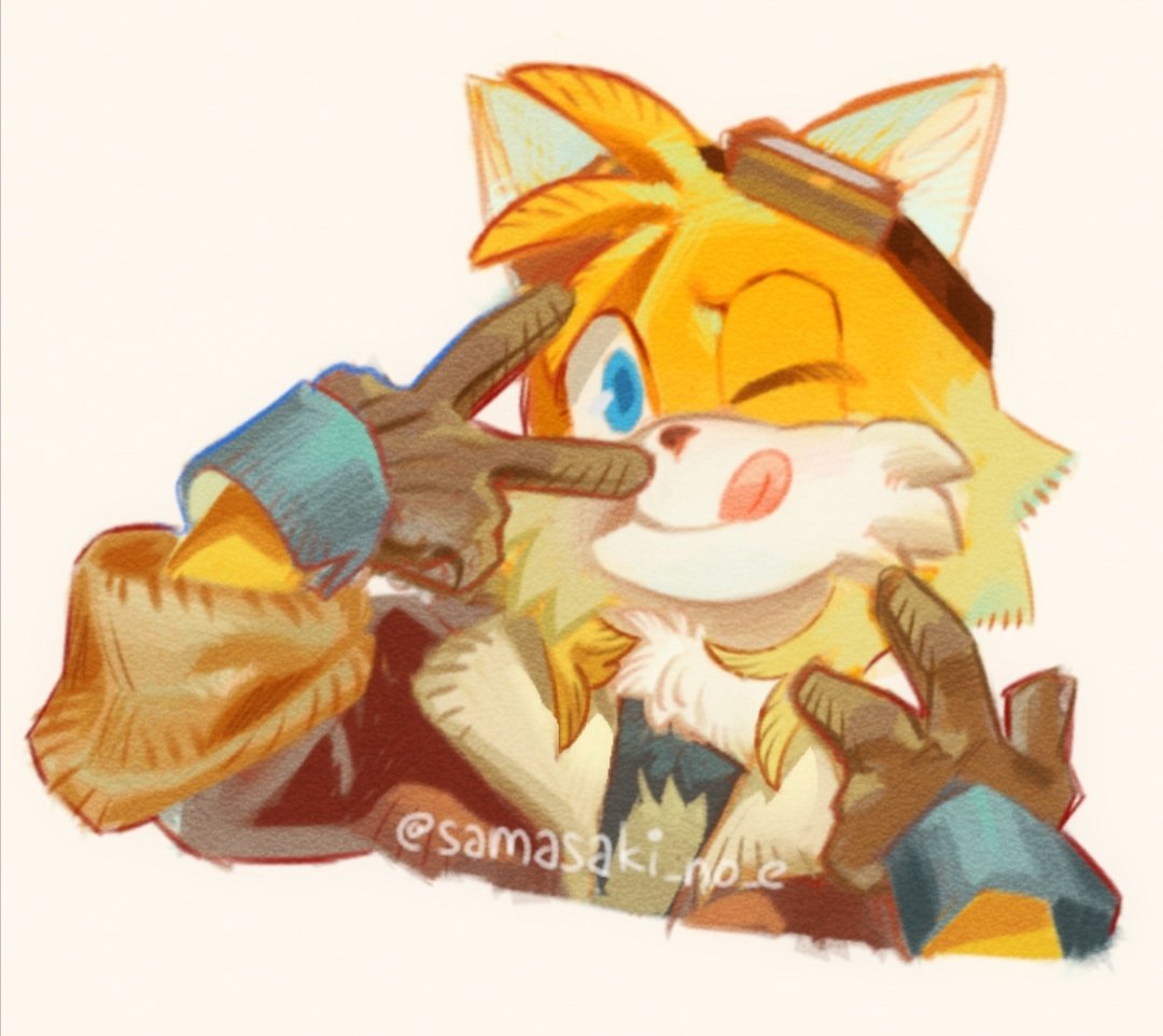 Samasaki_saki01's tweet photo. Zoom in of this :)))
#milestailsprower #tailsthefox #sonic https://t.co/SqrRhe9GWn