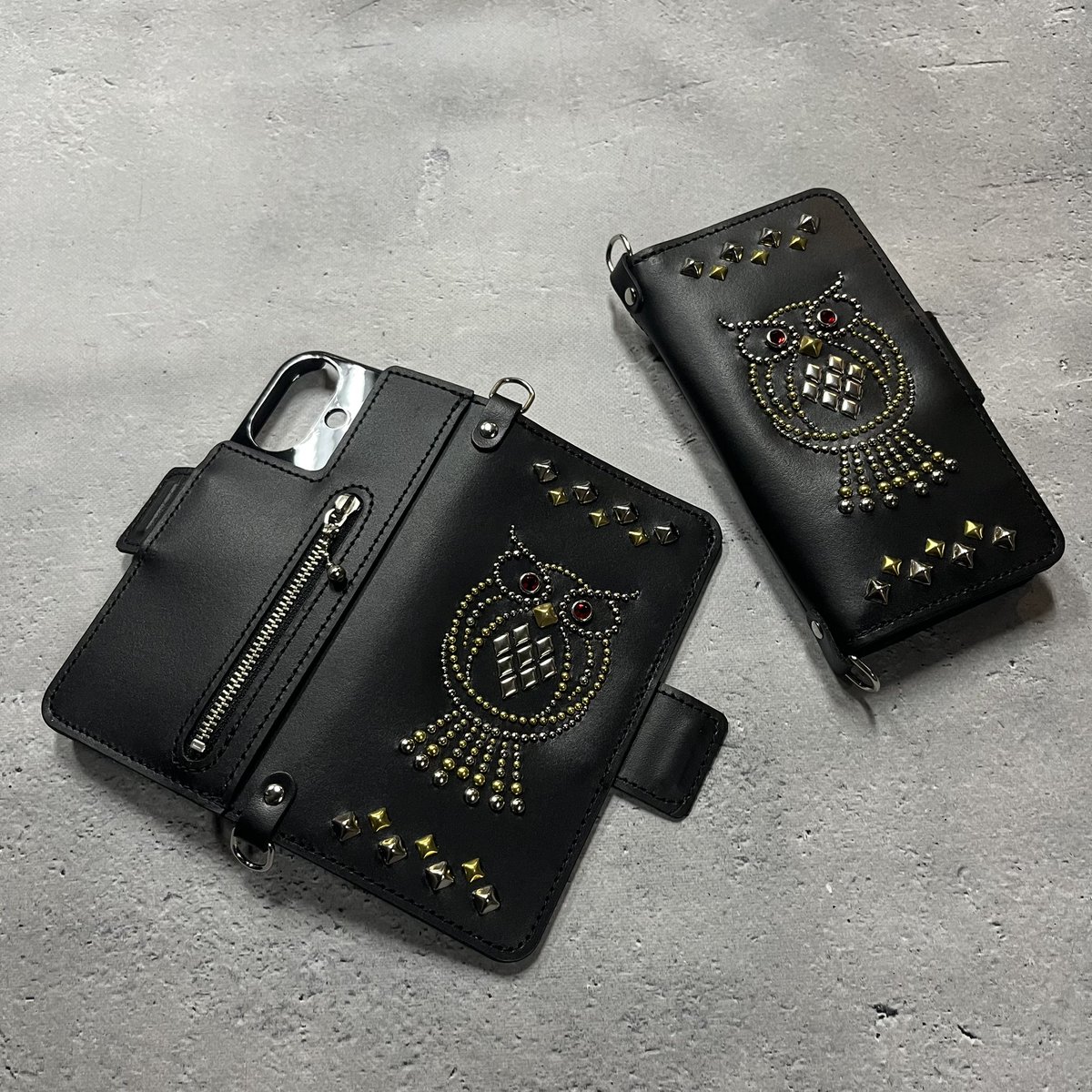 柩さん（NIGHTMARE）コラボレーションアイテムの手帳型レザーiPhone