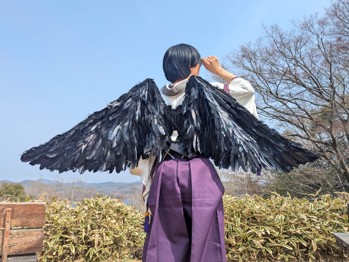 skciwt's tweet photo. #みんなのヘッダー晒そう見た人強制
明治村のイベントの時のお写真を愛用してますね☺️
この羽根作ったんだぁ✌🏻 https://t.co/QrsGHXvEGf