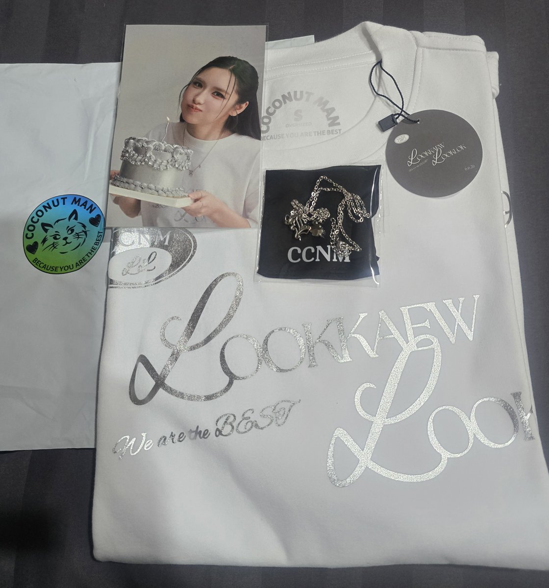 wanwipa_PaoPao's tweet photo. เสื้อมาถึงแล้ว เตรียมใส่ไปหาวันที่06/06/26

#lookkaewkamollak 
#coconutman https://t.co/Dnbv9zOVNm
