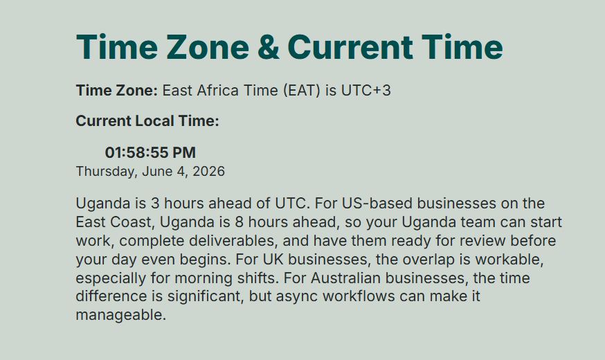DrSerunjogiEmma's tweet photo. This is actually good news, for Uganda ranking #24. what this means, you can get a job in USA, UK as a Ugandan and get paid in dollars without leaving the country.

For the government.
If you look at the score;
1. Good at labor cost.
2. Good at English
Our draw backs are easy fix;
- Digital infrustructure: We need government to help have Stripe, Paypal, Sendwave, Payoneer approved such that it is easy for talents to get paid. We also need push for reduction on cost of internet and reduction on tax on laptops, desktops and mobile phones. This would push our digital infrustructure ahead.

- Talent Availability: This is more citizen based, we need to push more people to learn digital skills.

Our economy can tripple in a single year if we tap into this.

Our timezone is perfect for USA, we are 8 hours ahead (UTC) means if I have office work to do today, it will be ready by morning in USA for presentation.

@MoICT_Ug @STIsecretariat @StateHouseUg @museveni @GovUganda @UCC_Official @URAuganda @Thomas_Tayebwa